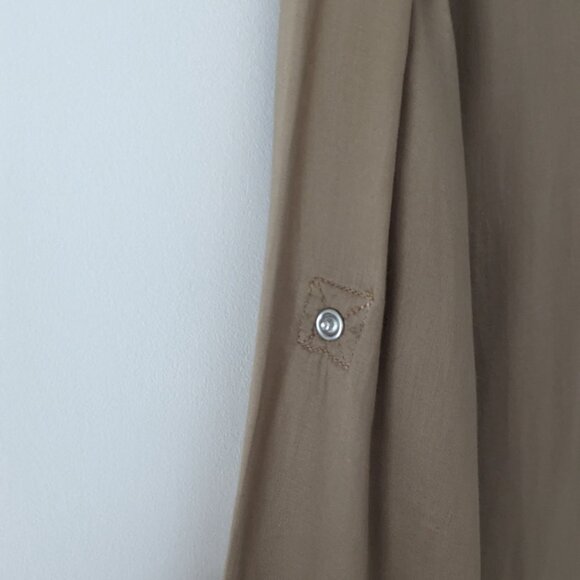 Rag & Bone Draw String Button Down Shirt with Large Pockets - Picture 7 of 14